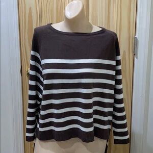 sparkle & fade stripe sweater sz medium